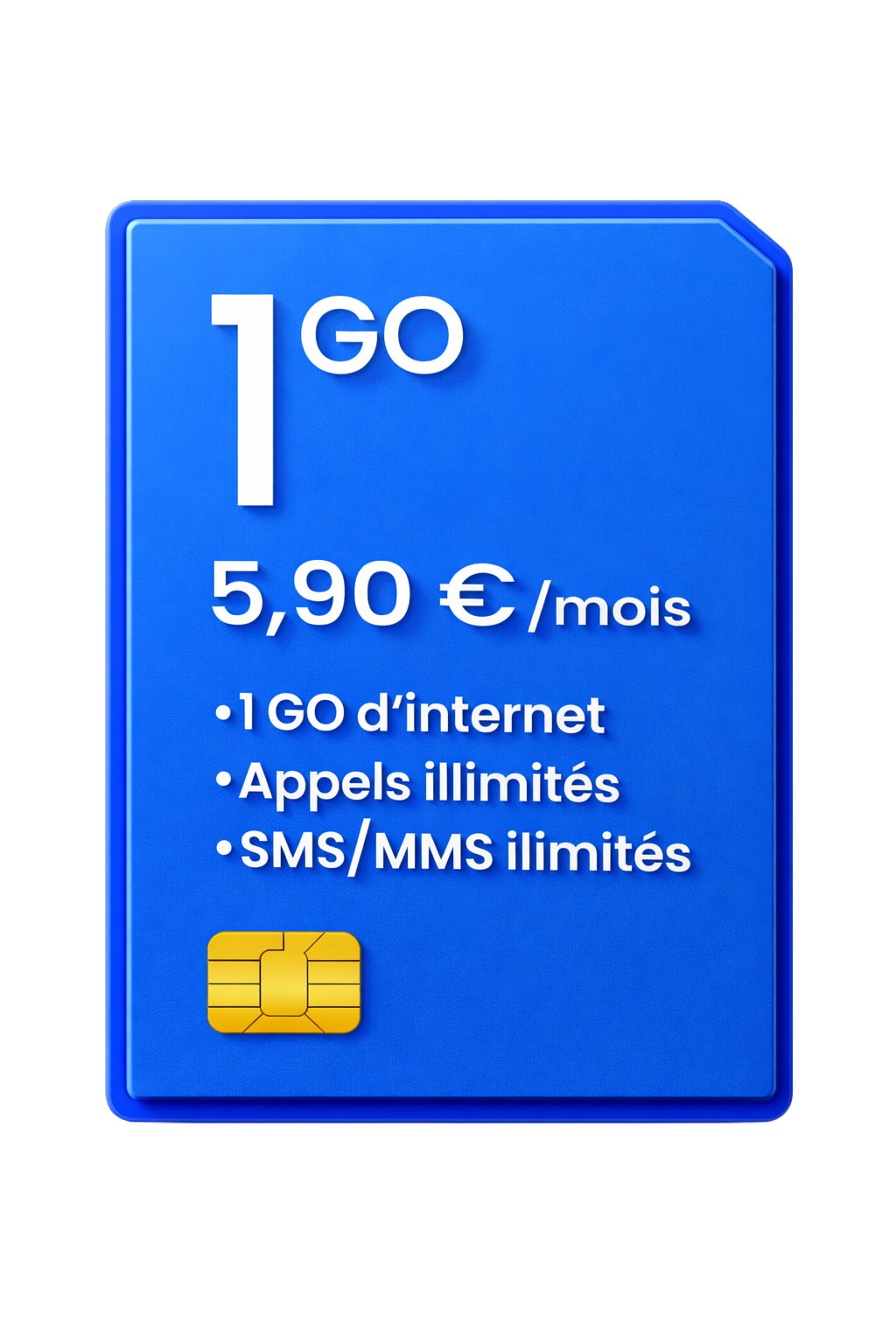 Forfait Bleutel 1go à 5,90€ - France Téléphone. Forfait Bleutel 1go