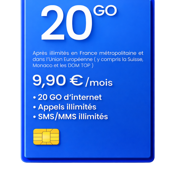 Forfait Bleutel 20go