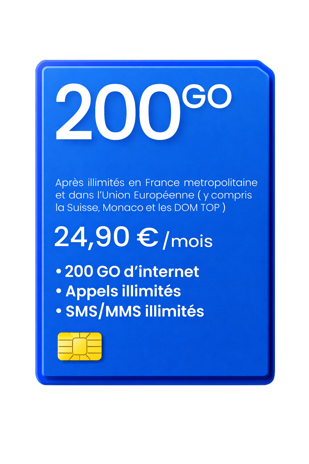Forfait Mobile 200go 5G à 24,90€ - France Téléphone. Forfait 200 Go 5G à 24,90€ avec appels et SMS illimités, sur le réseau Orange et Bouygues, utilisable en France et en Europe