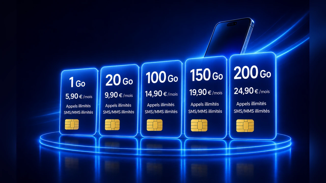 Forfaits mobiles Bleutel dès 5,90€ sans engagement